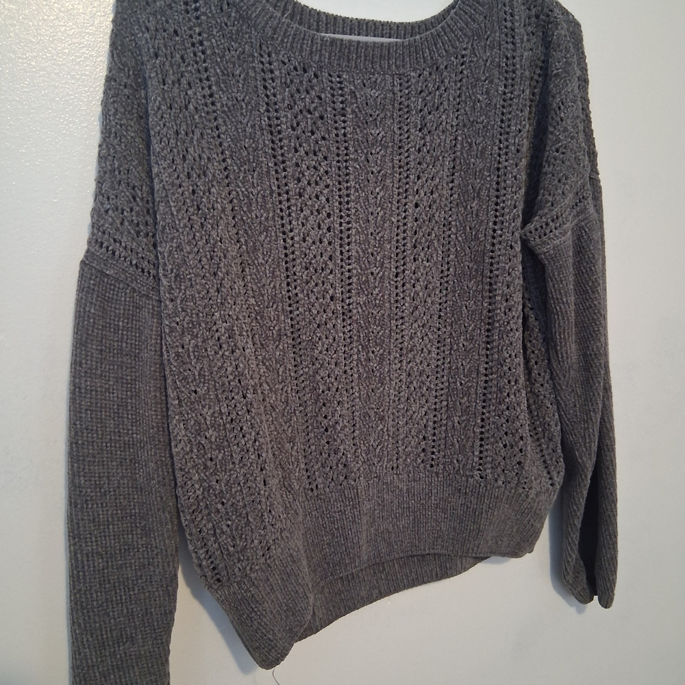 Cozy Gray Knit Sweater